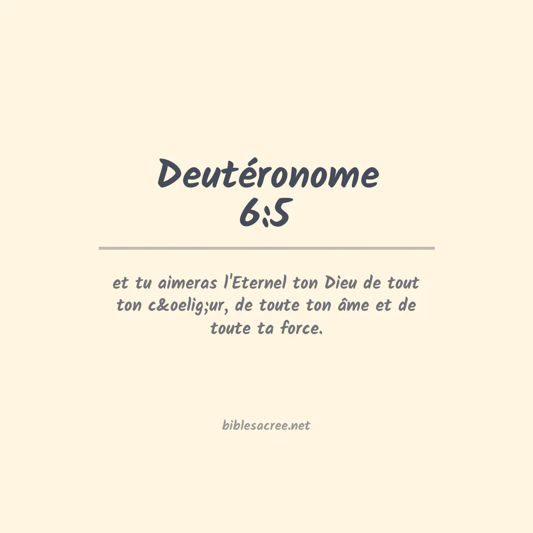 Deutéronome - 6:5