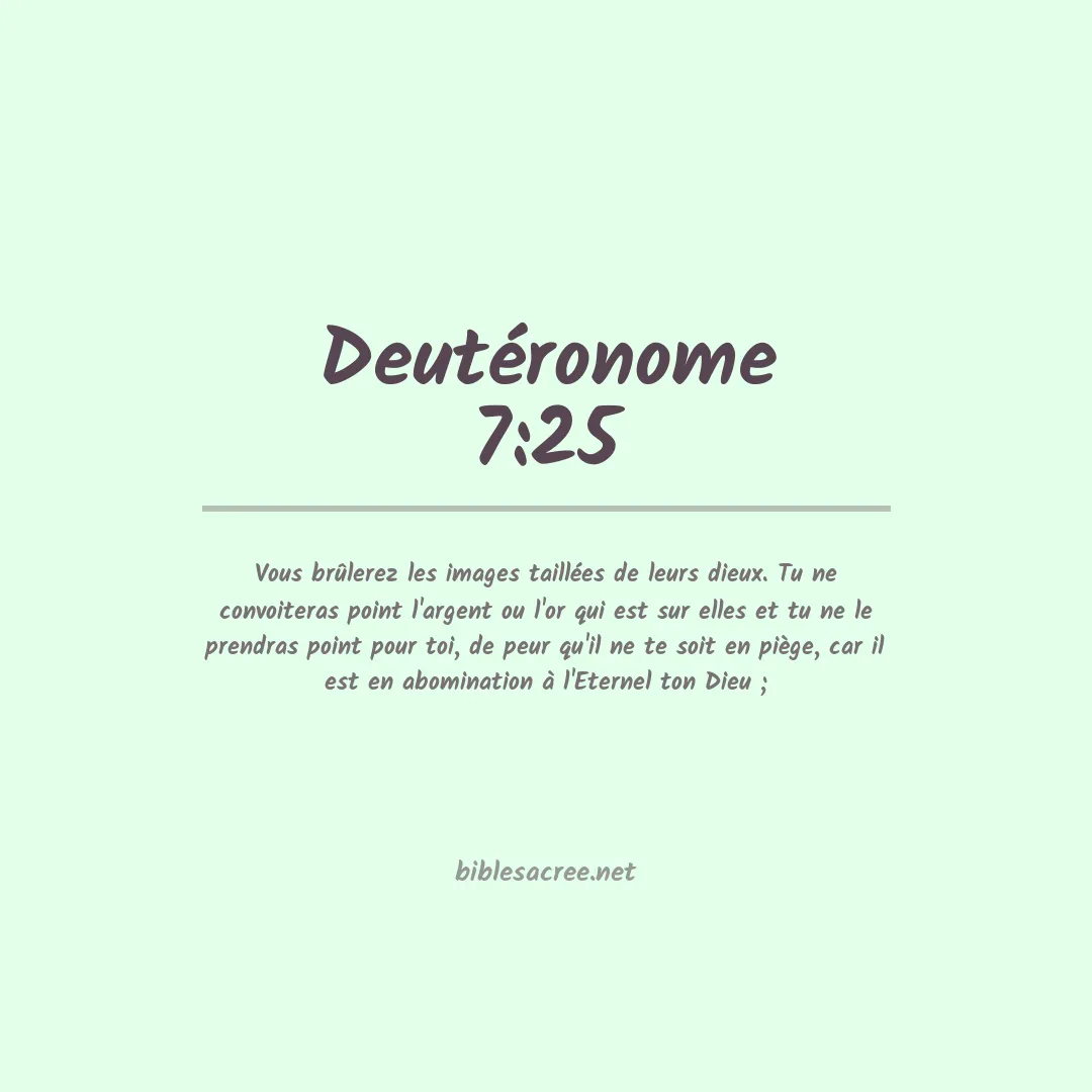 Deutéronome - 7:25