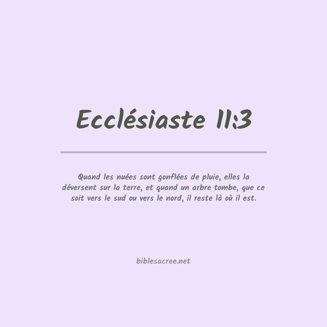 Ecclésiaste - 11:3