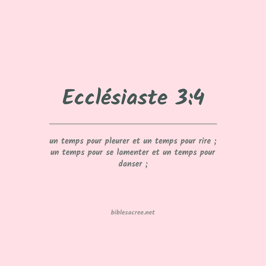 Ecclésiaste - 3:4