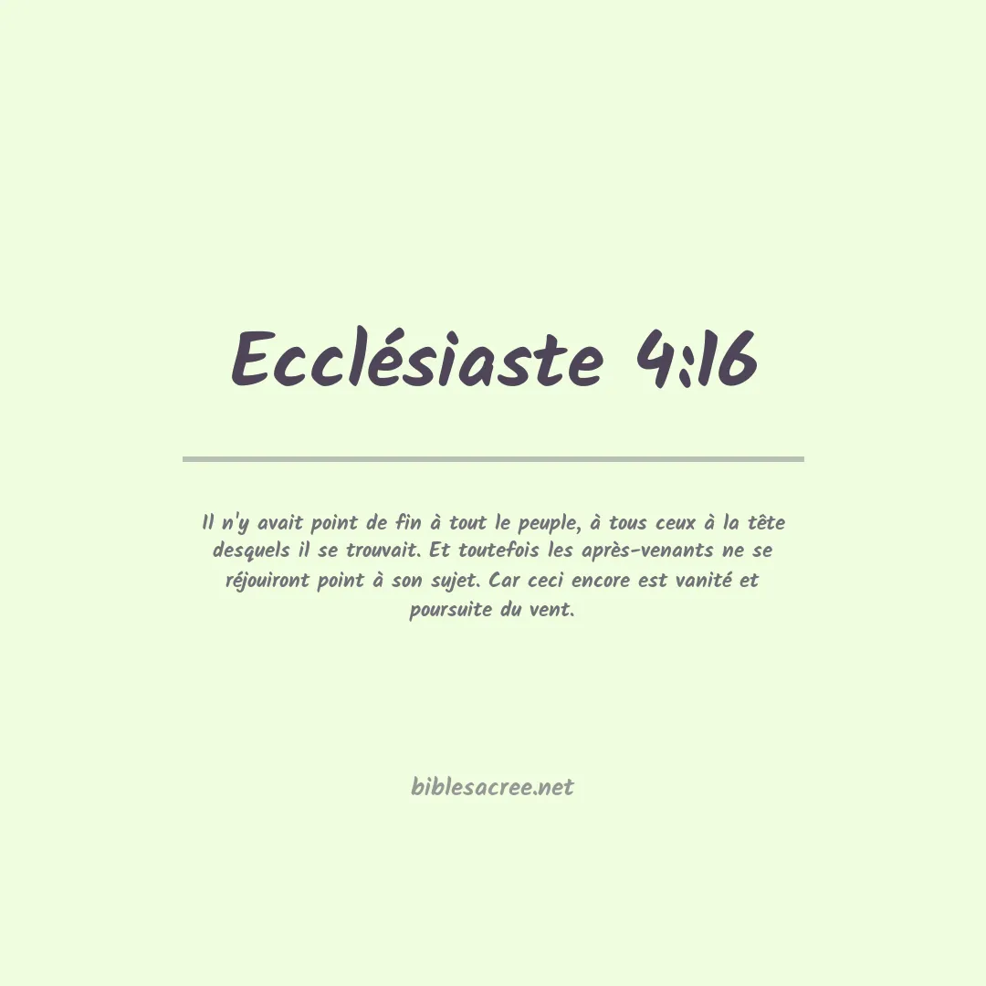 Ecclésiaste - 4:16