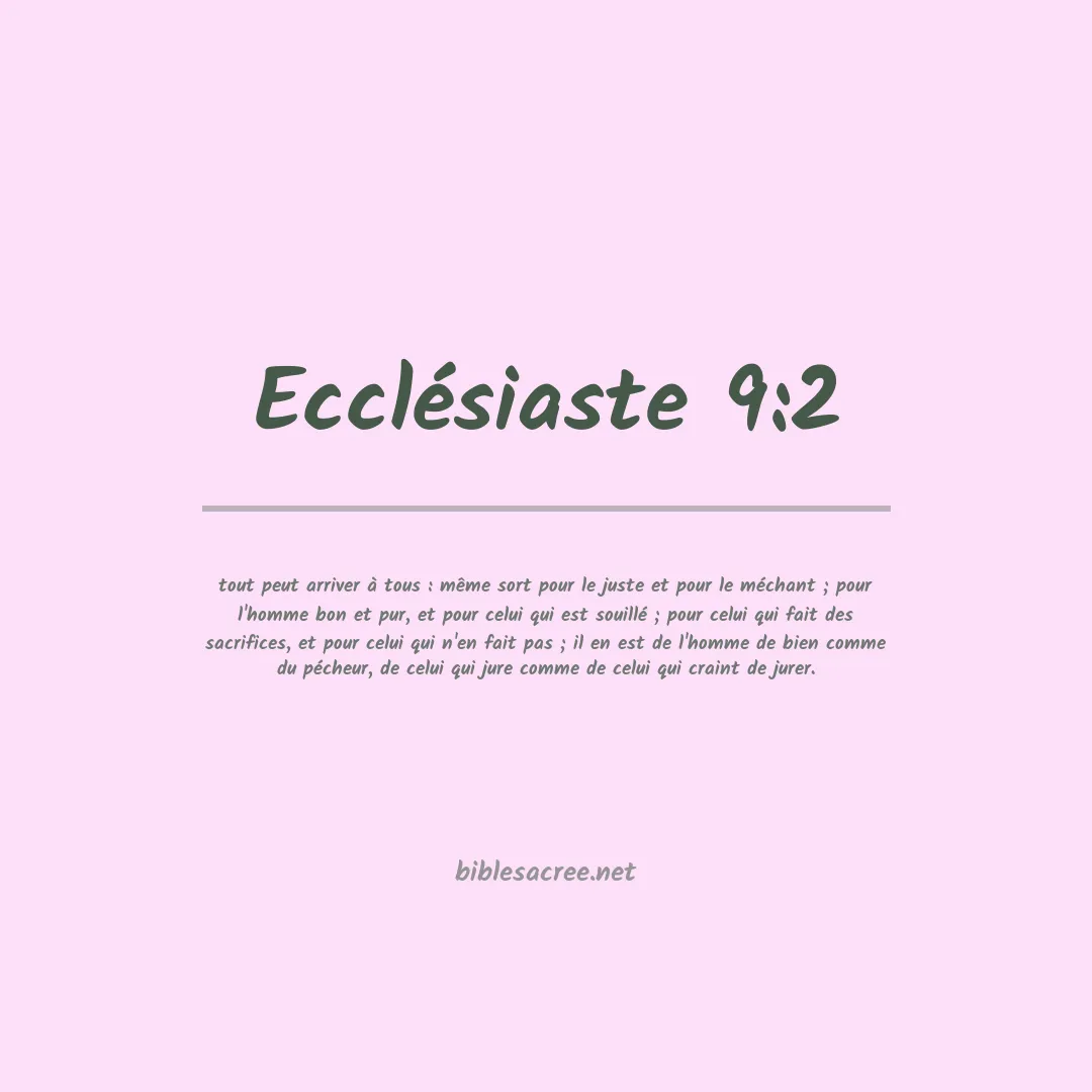 Ecclésiaste - 9:2