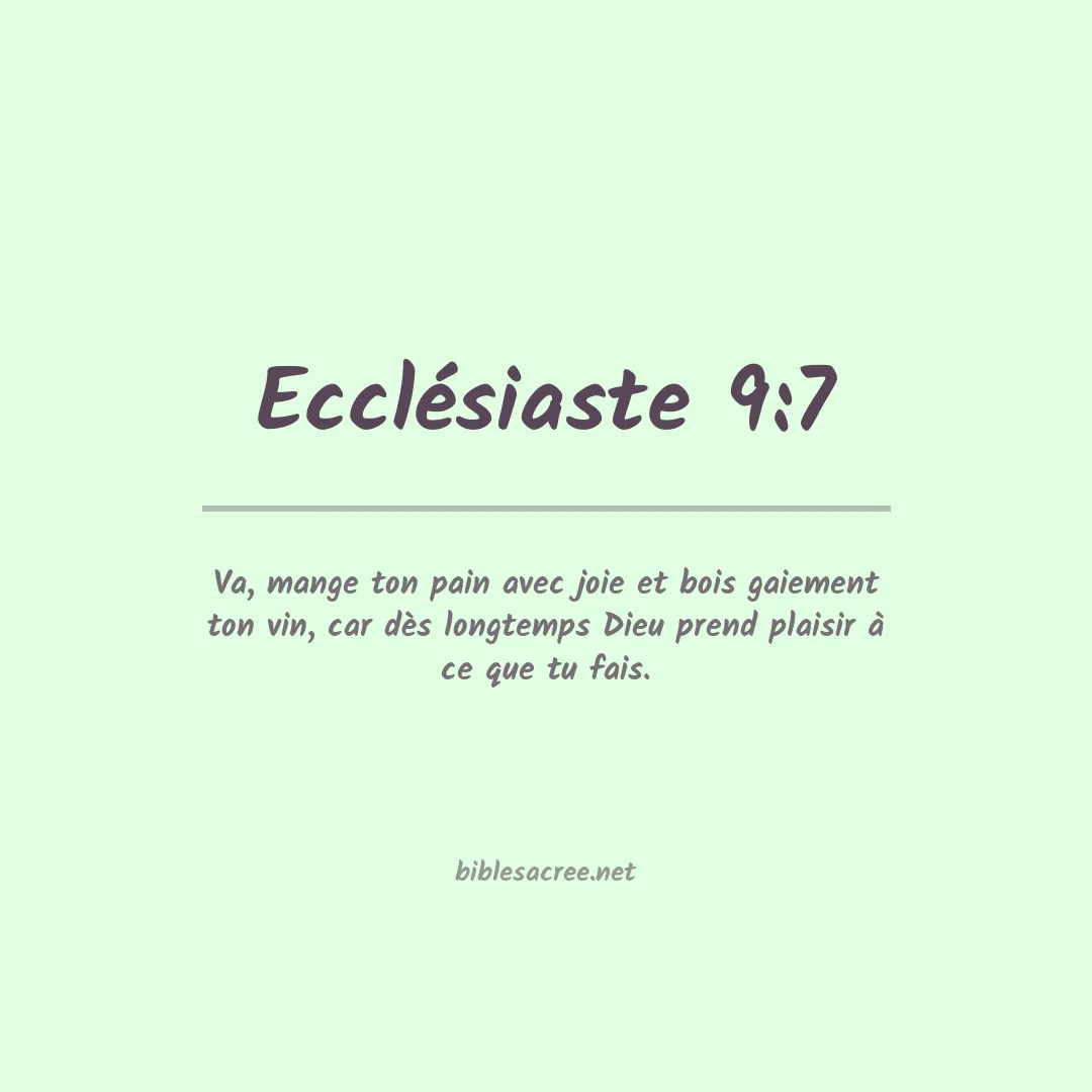 Ecclésiaste - 9:7