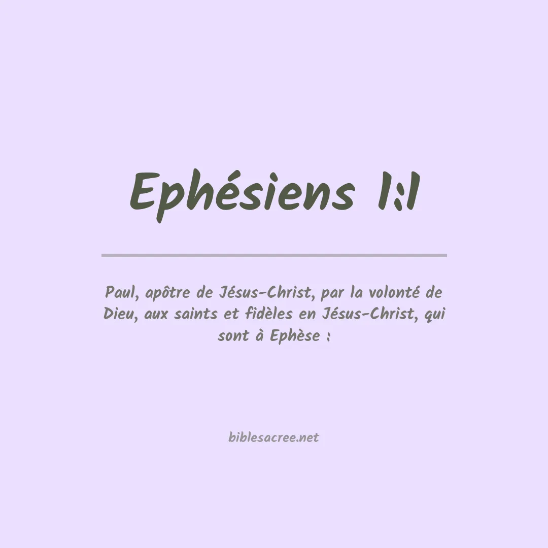 Ephésiens - 1:1