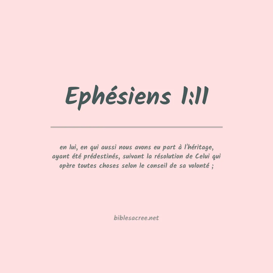 Ephésiens - 1:11