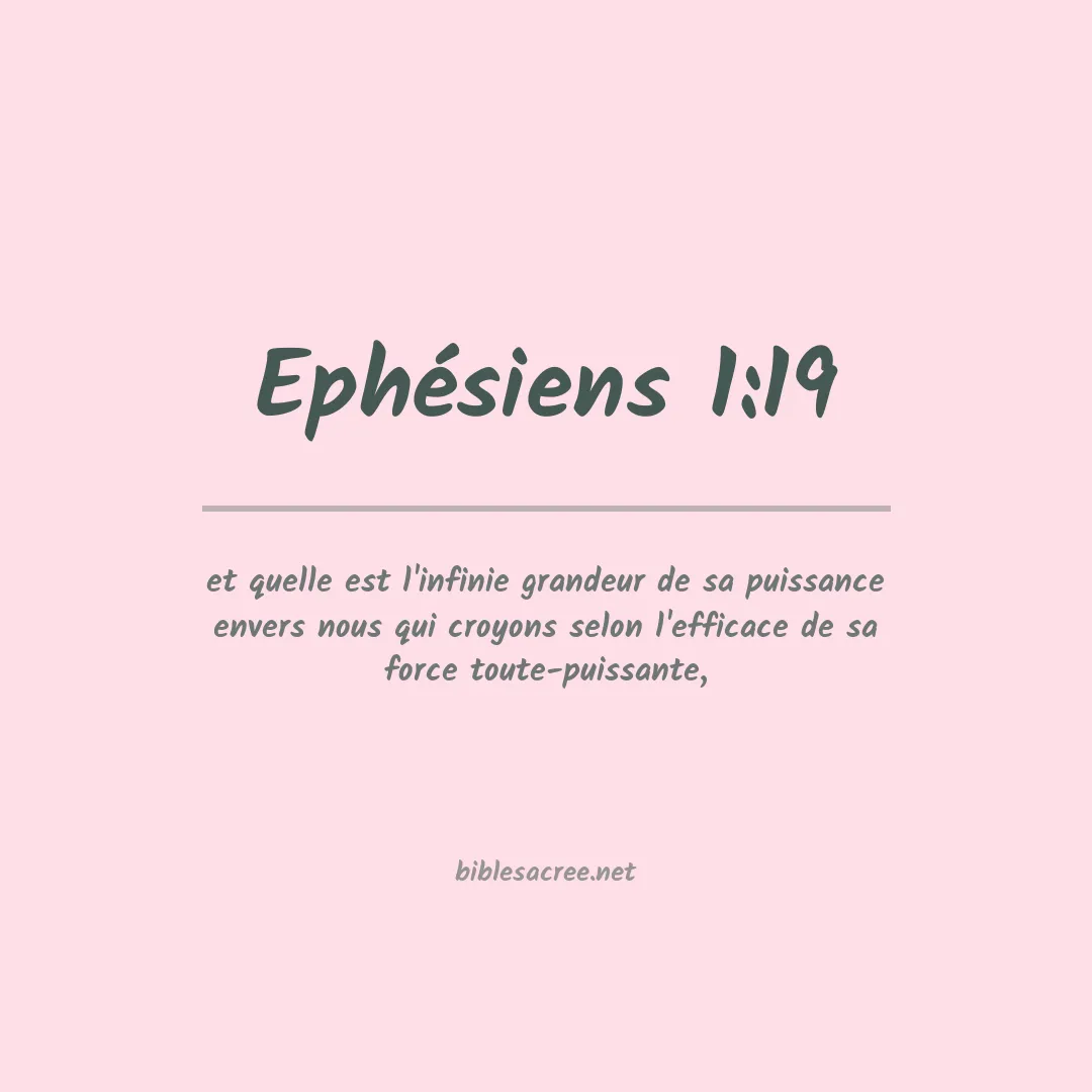 Ephésiens - 1:19