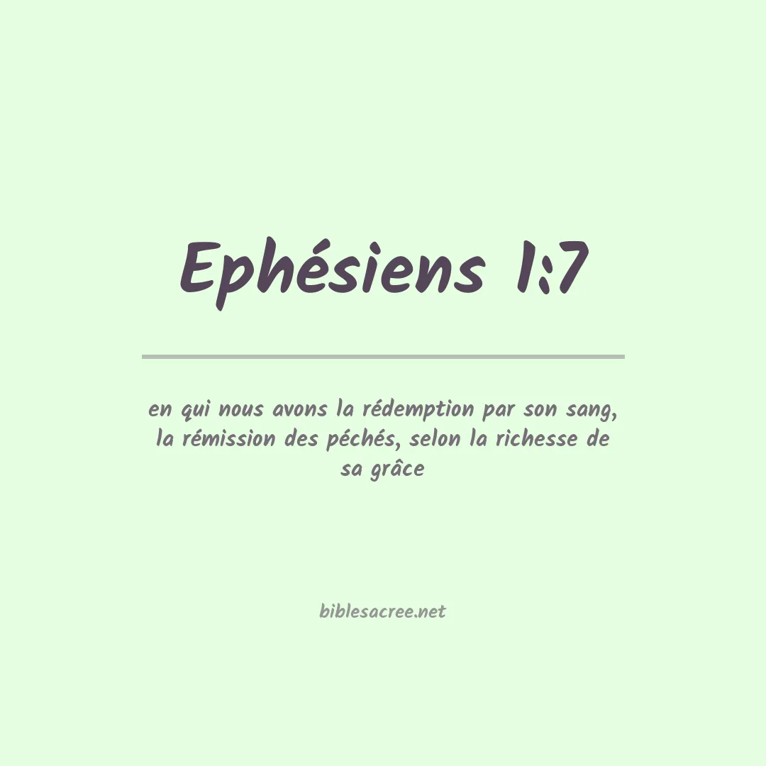 Ephésiens - 1:7