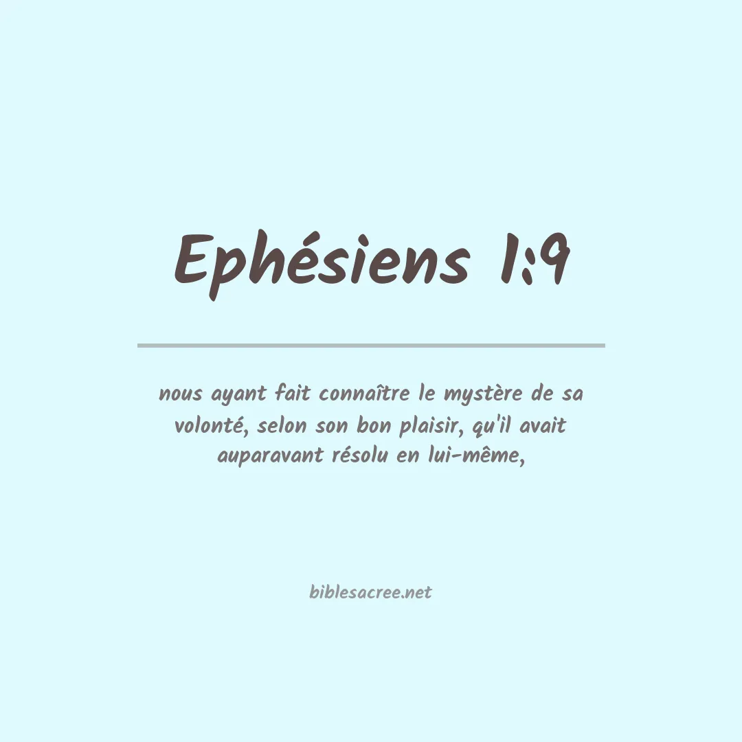 Ephésiens - 1:9