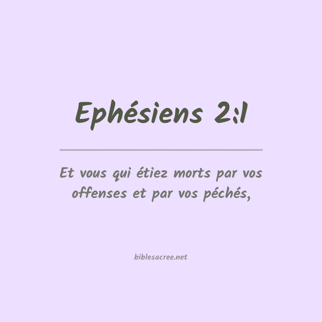 Ephésiens - 2:1