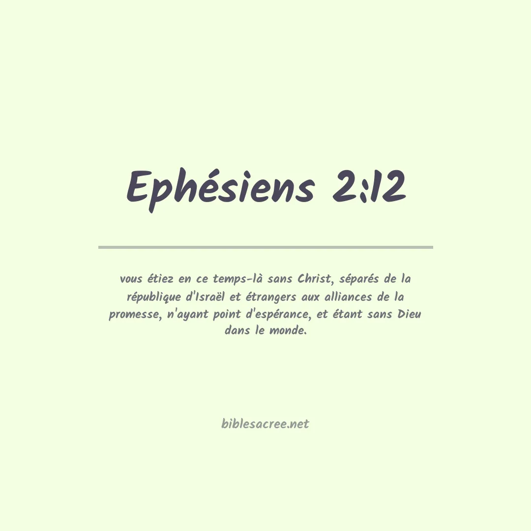 Ephésiens - 2:12