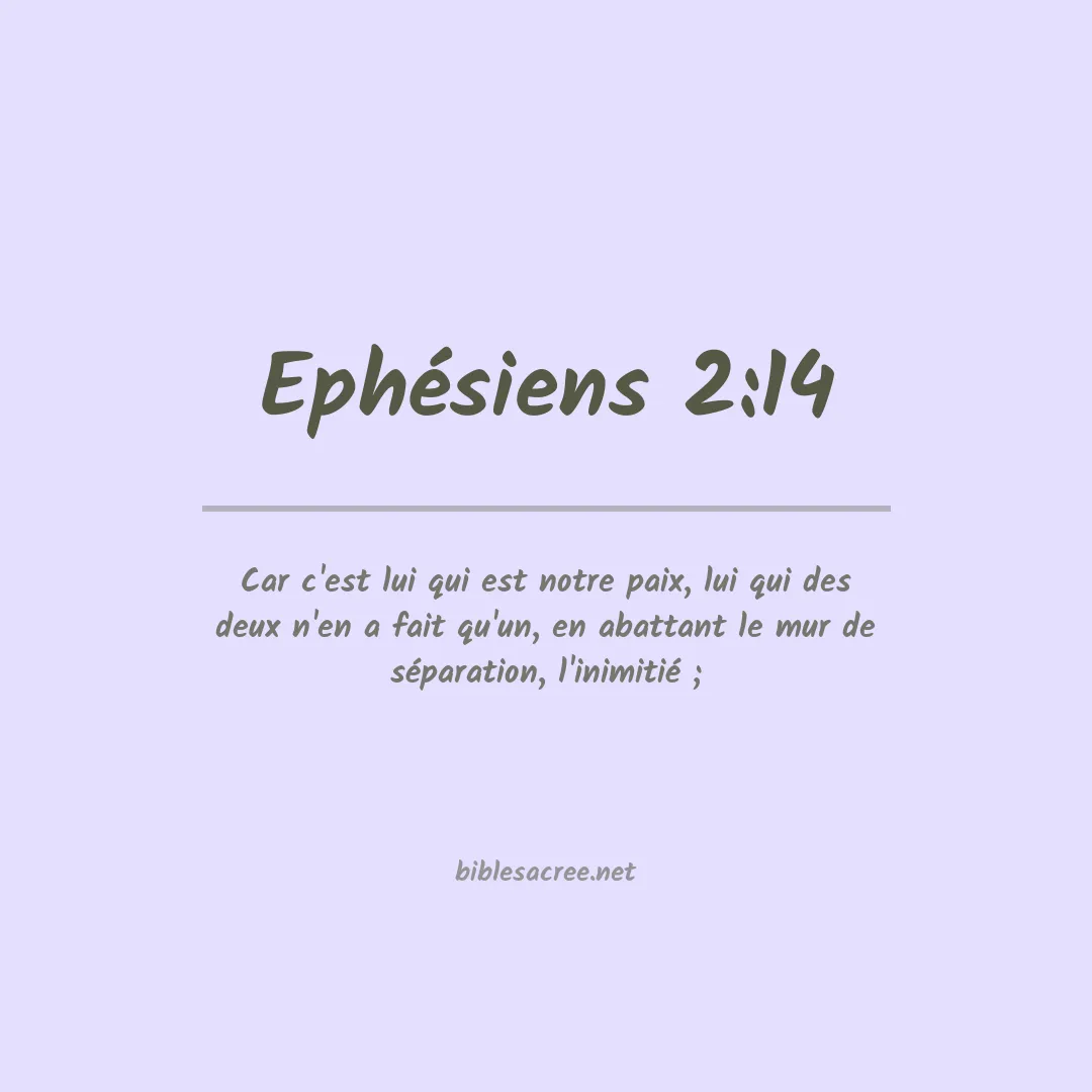 Ephésiens - 2:14