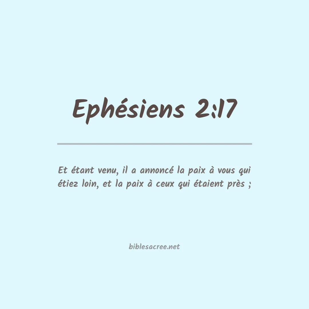 Ephésiens - 2:17