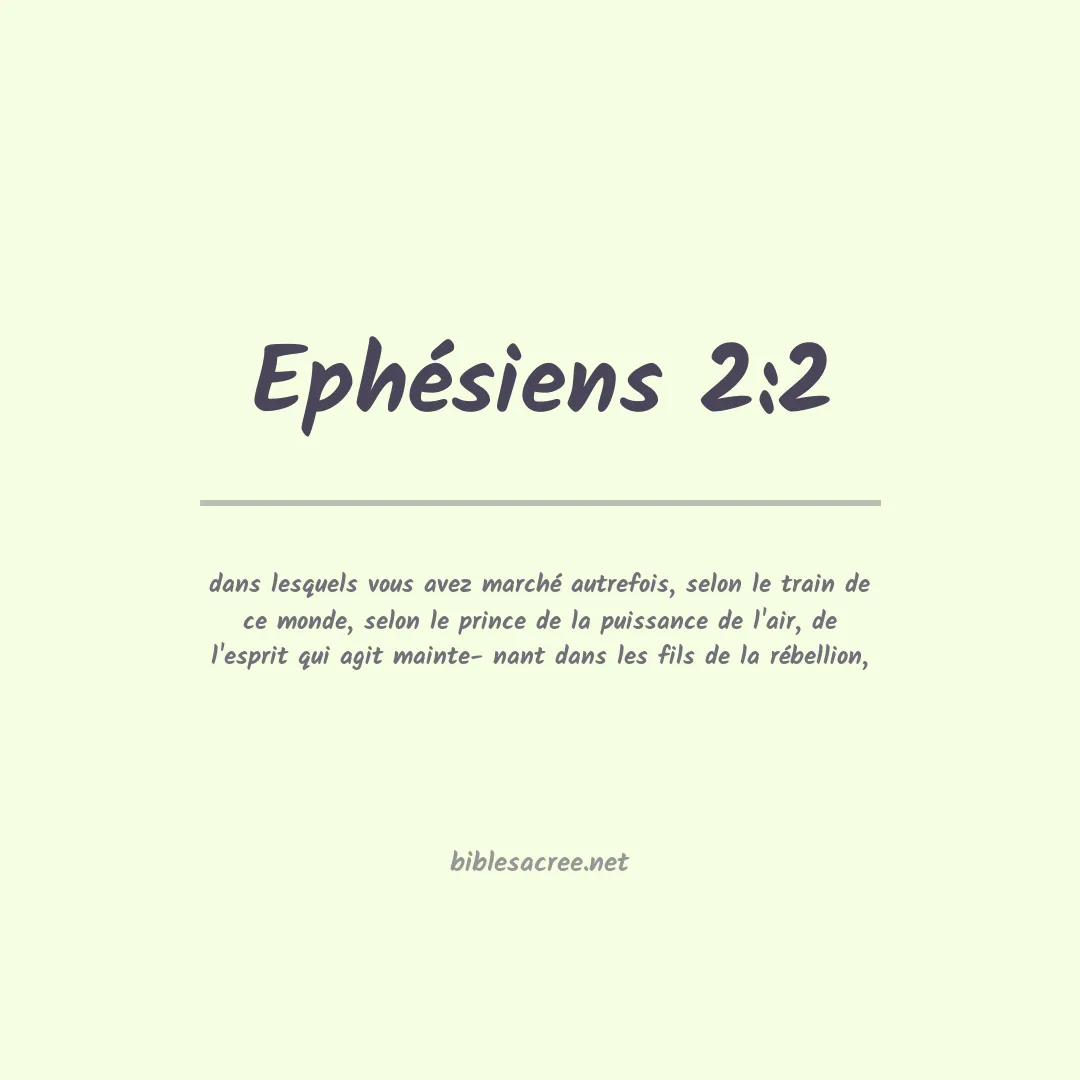 Ephésiens - 2:2