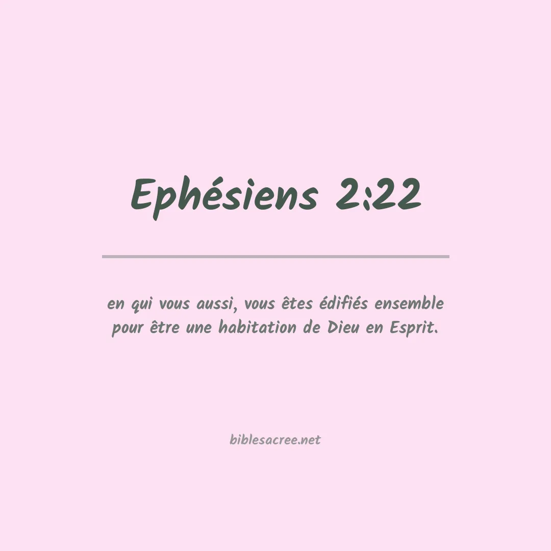 Ephésiens - 2:22