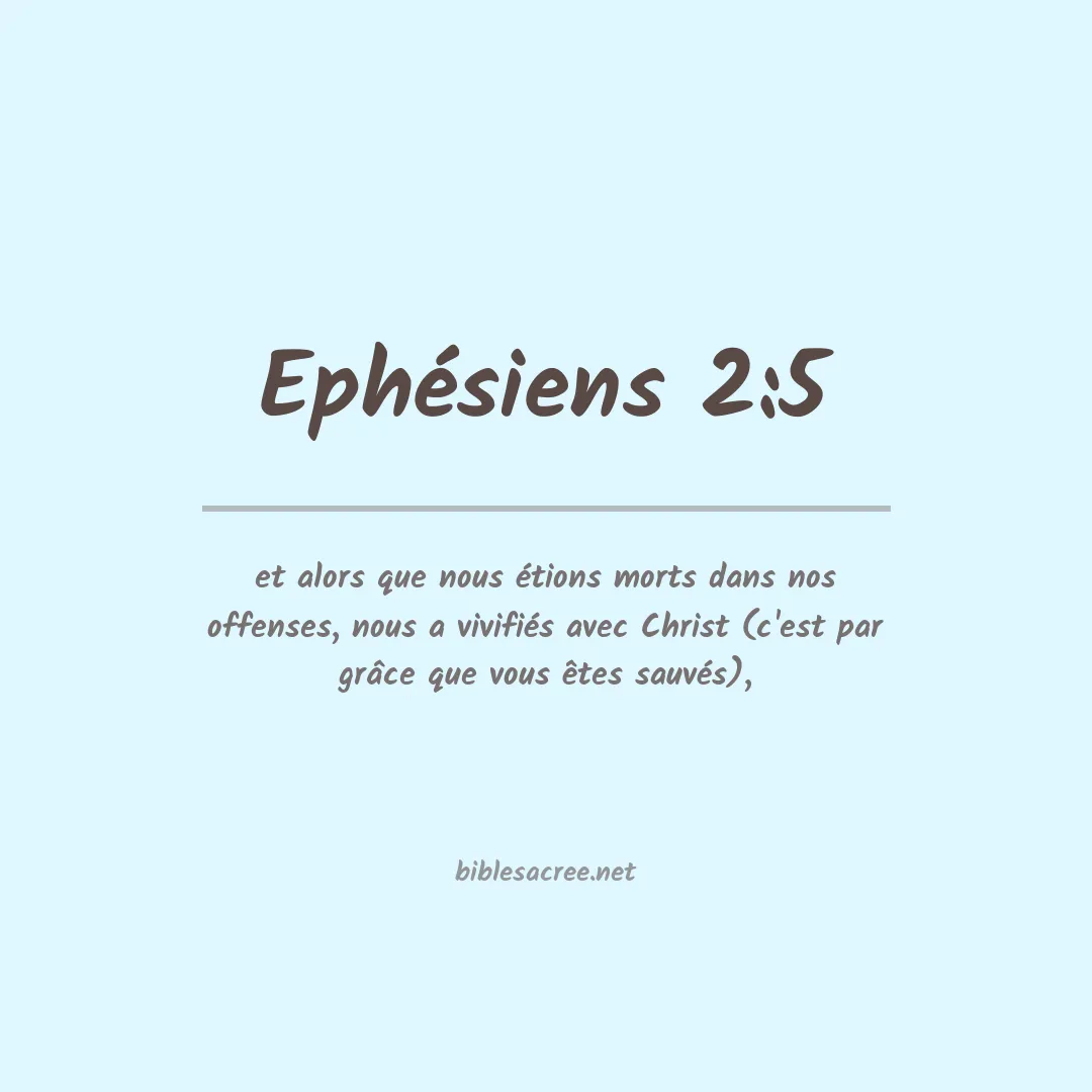 Ephésiens - 2:5