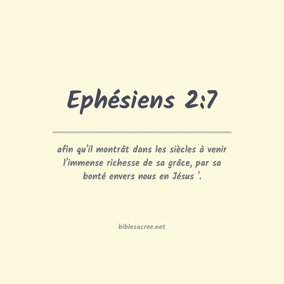 Ephésiens - 2:7