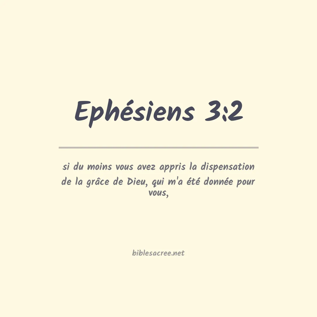Ephésiens - 3:2