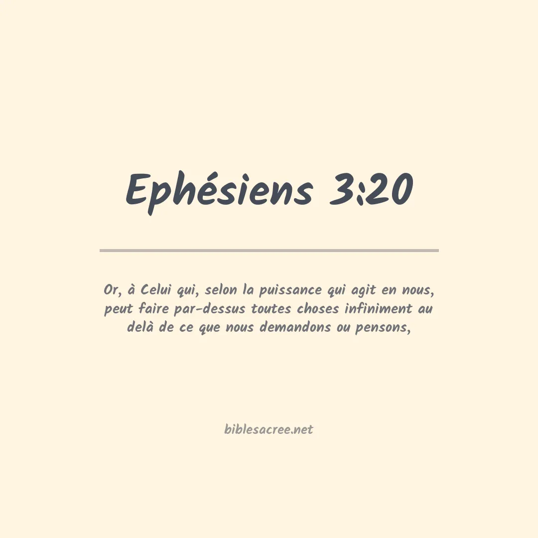 Ephésiens - 3:20