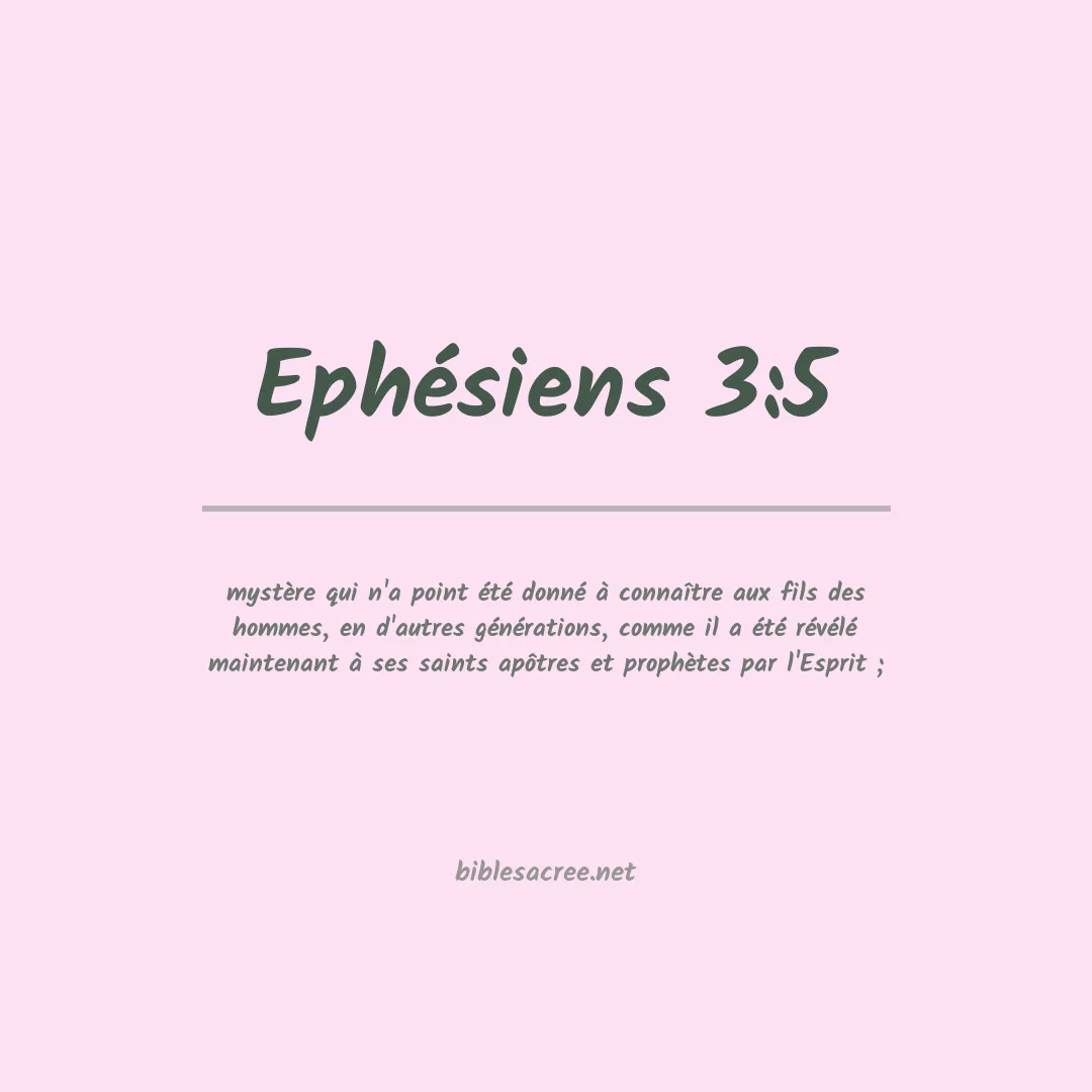 Ephésiens - 3:5