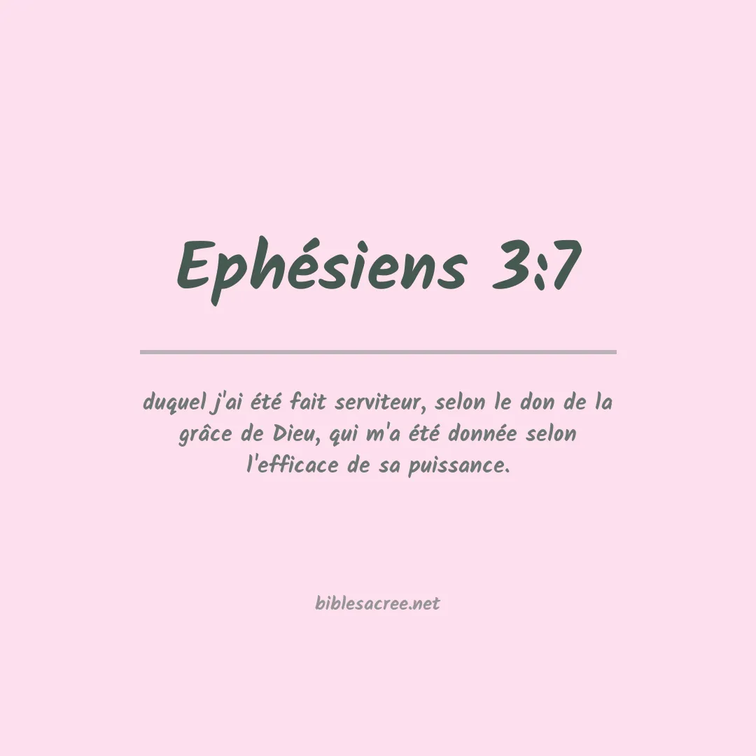 Ephésiens - 3:7