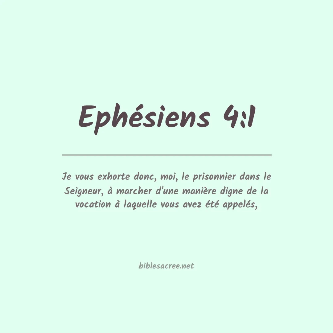 Ephésiens - 4:1