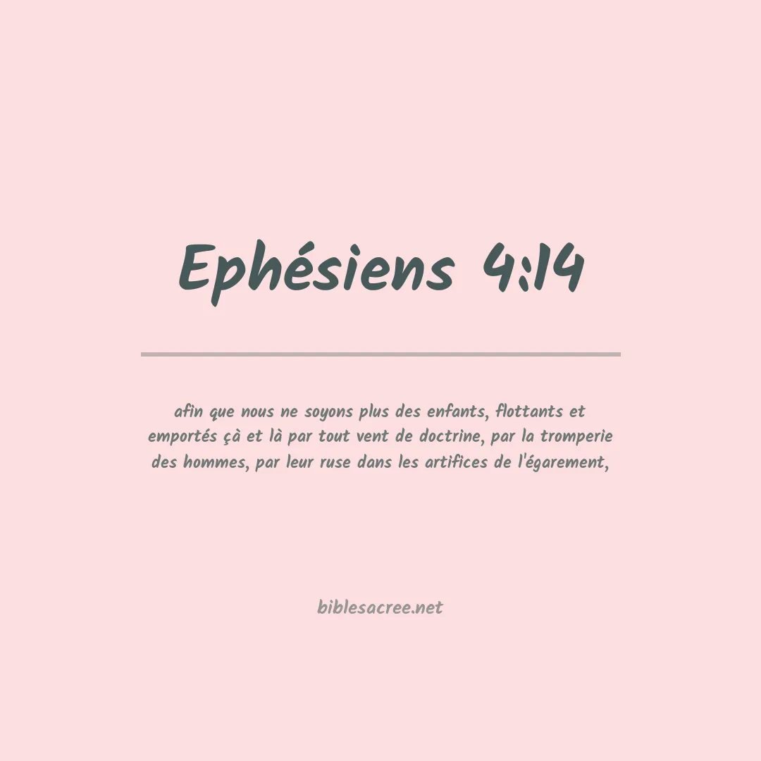 Ephésiens - 4:14