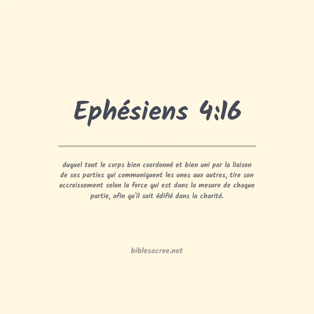 Ephésiens - 4:16