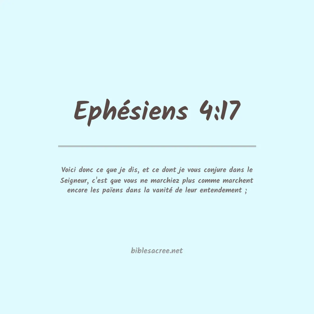 Ephésiens - 4:17