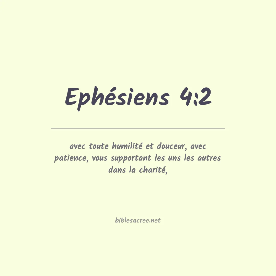 Ephésiens - 4:2