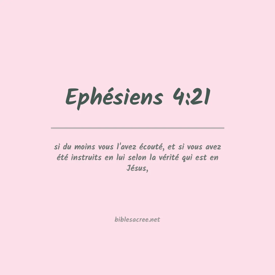 Ephésiens - 4:21