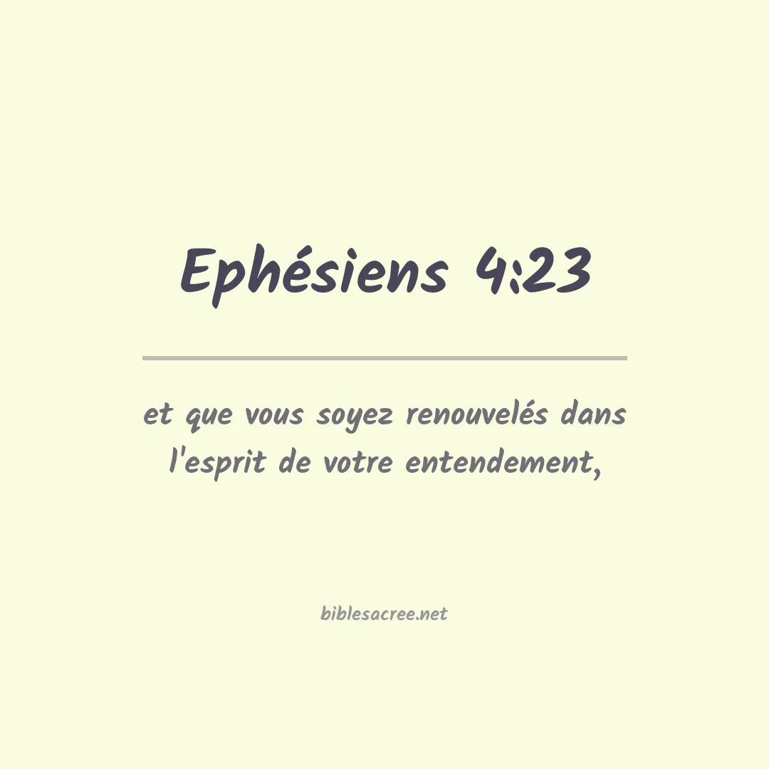 Ephésiens - 4:23