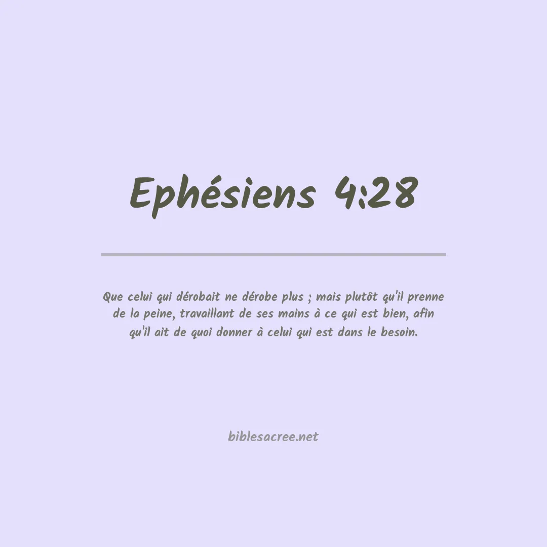 Ephésiens - 4:28