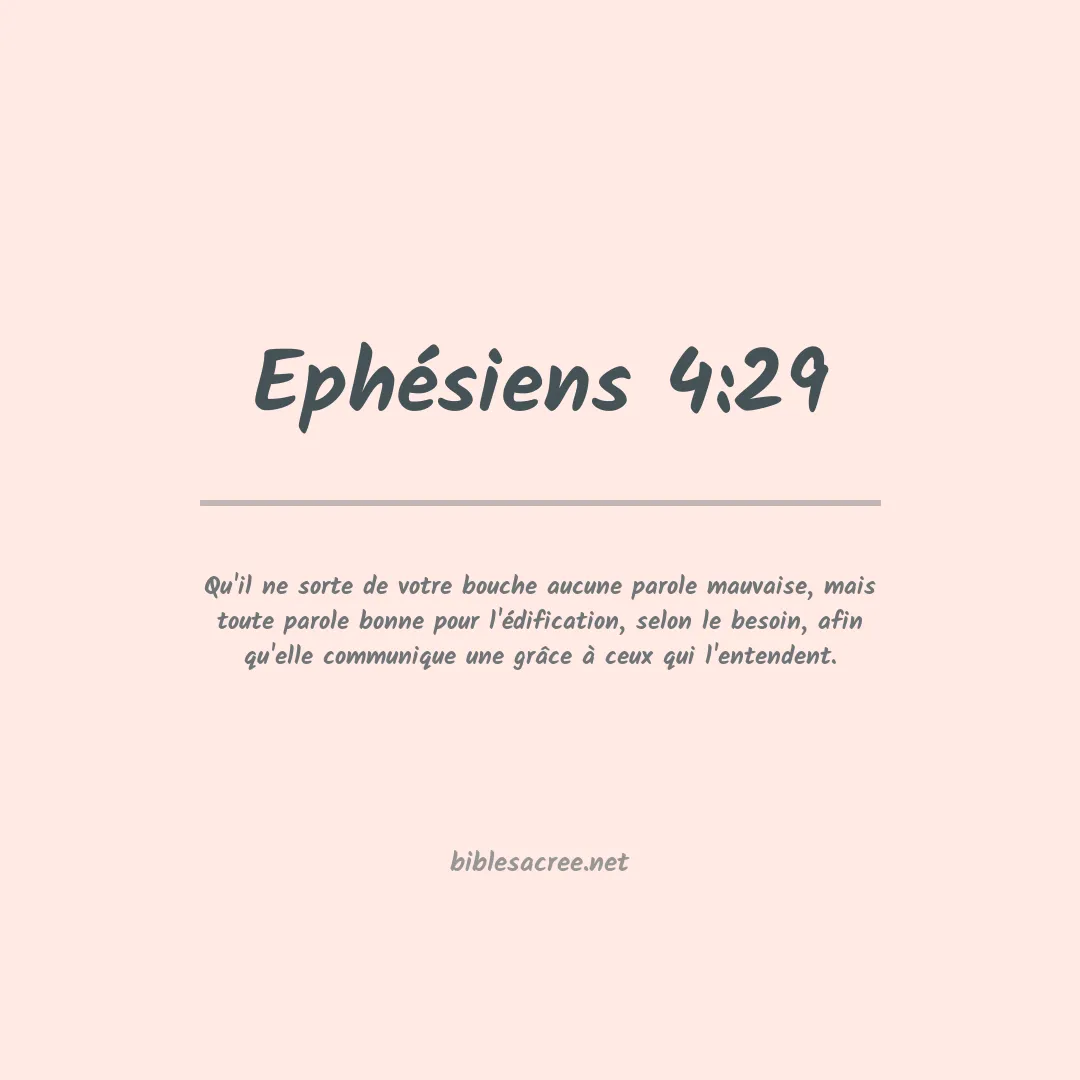 Ephésiens - 4:29