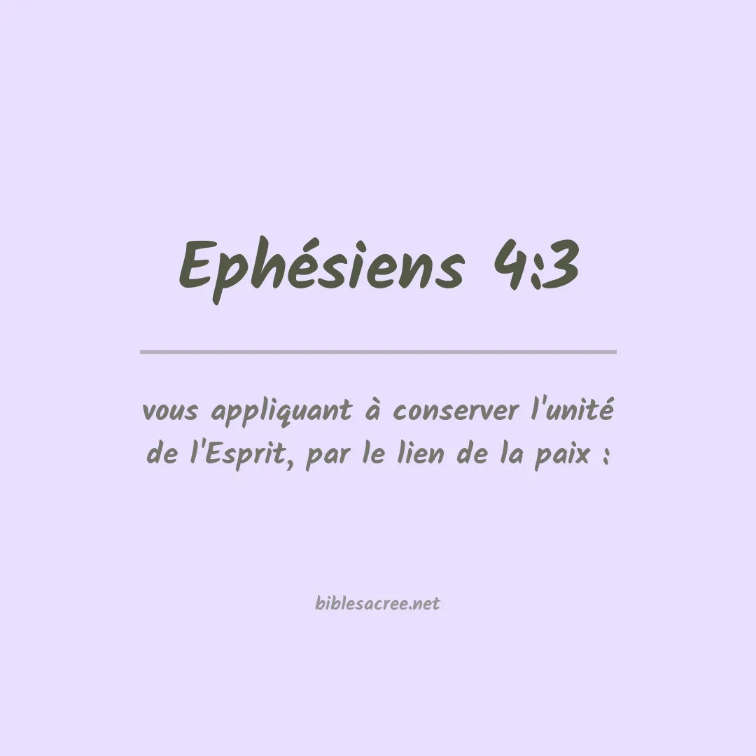 Ephésiens - 4:3