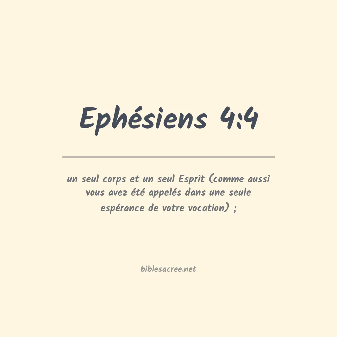 Ephésiens - 4:4