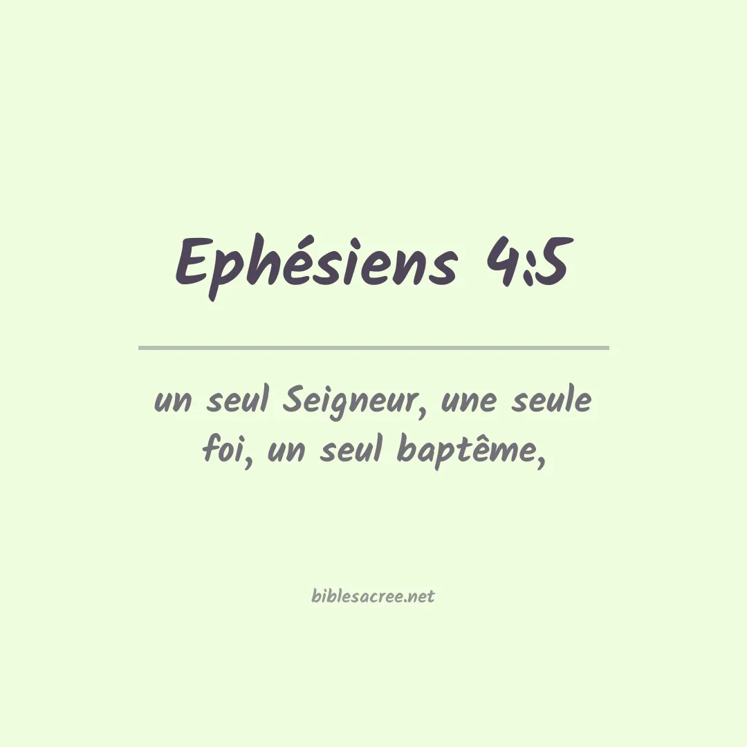 Ephésiens - 4:5