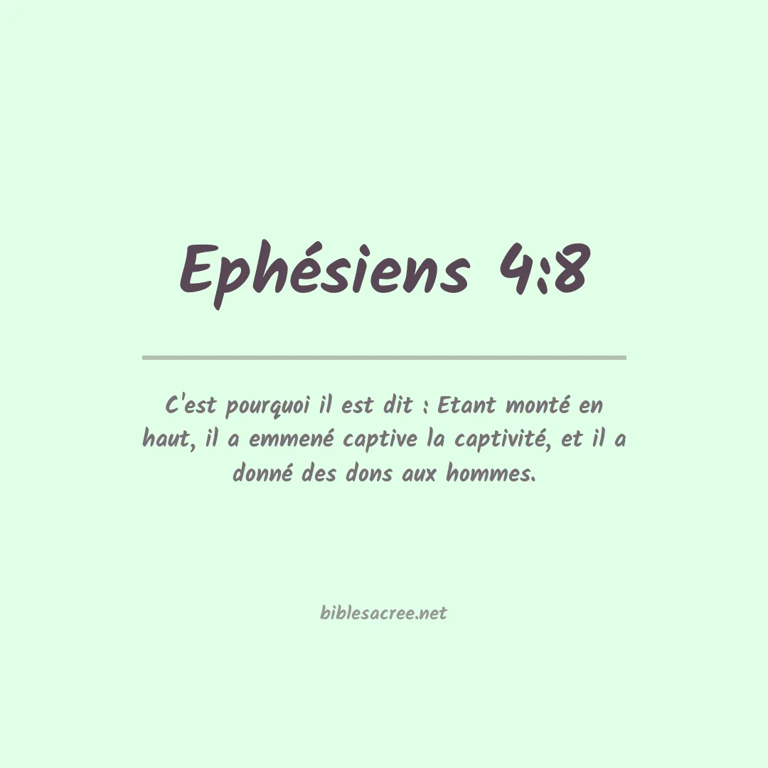 Ephésiens - 4:8