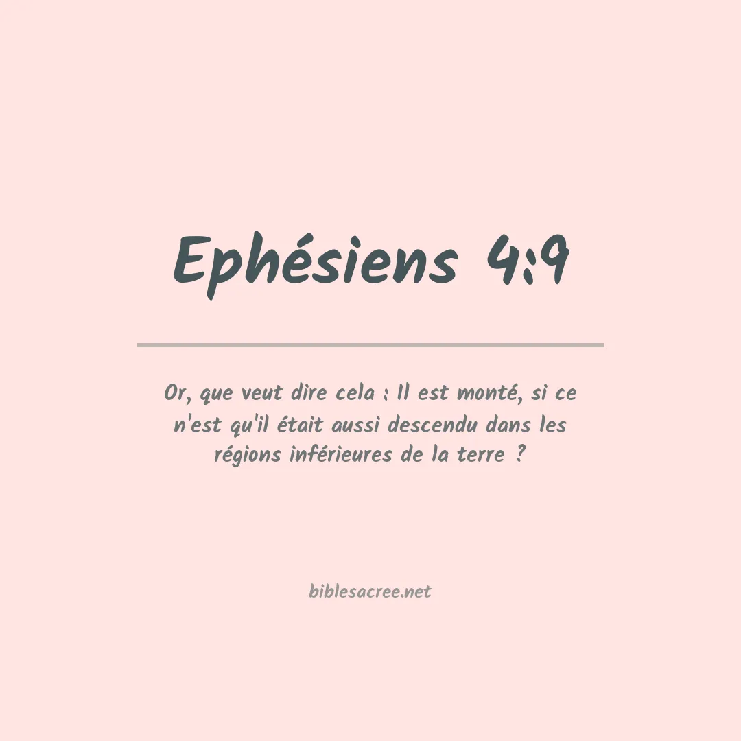 Ephésiens - 4:9