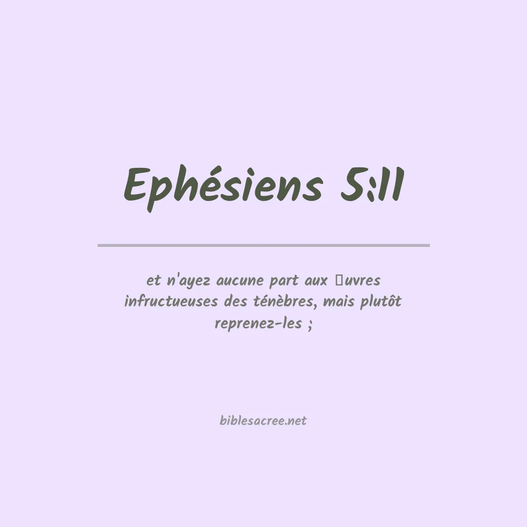 Ephésiens - 5:11