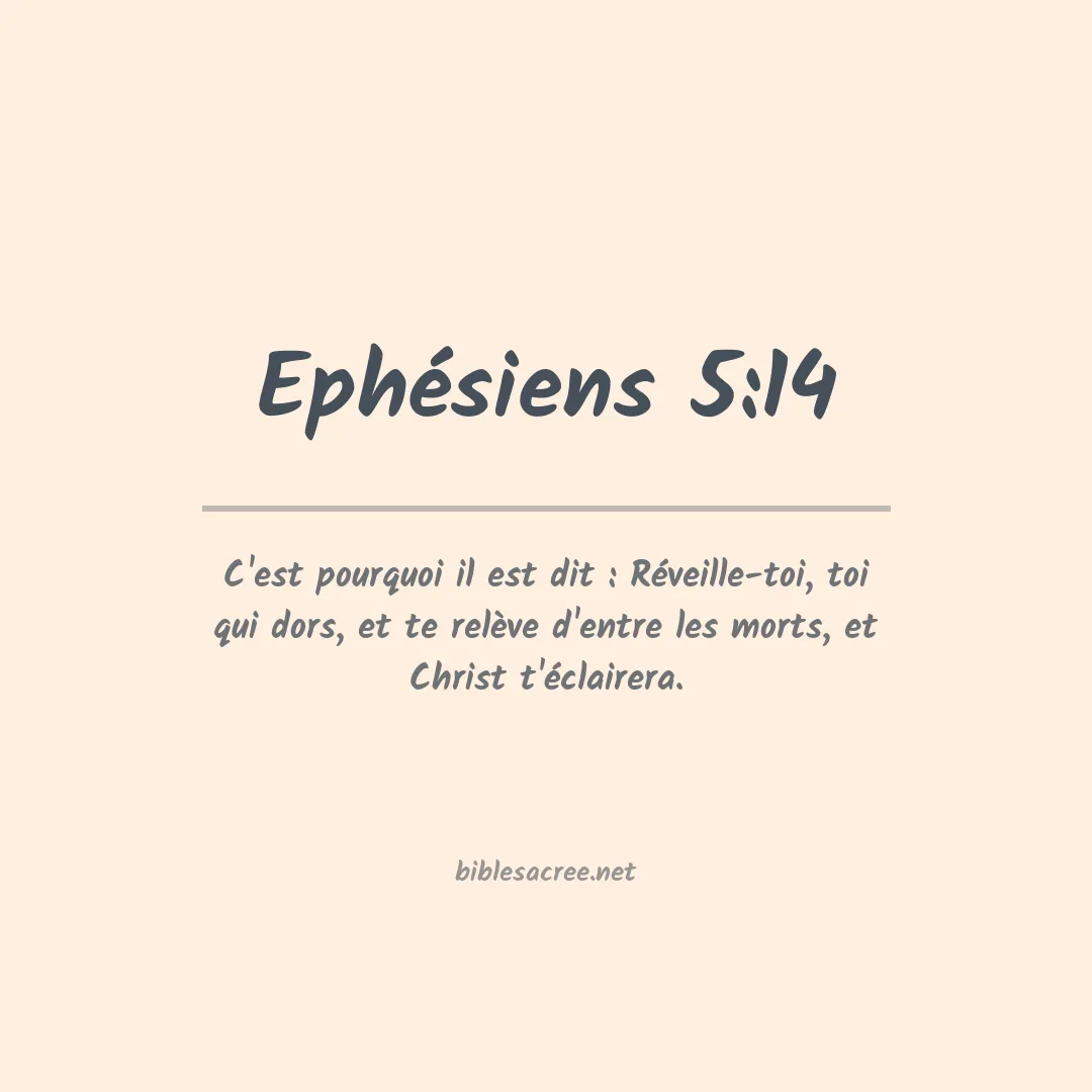 Ephésiens - 5:14