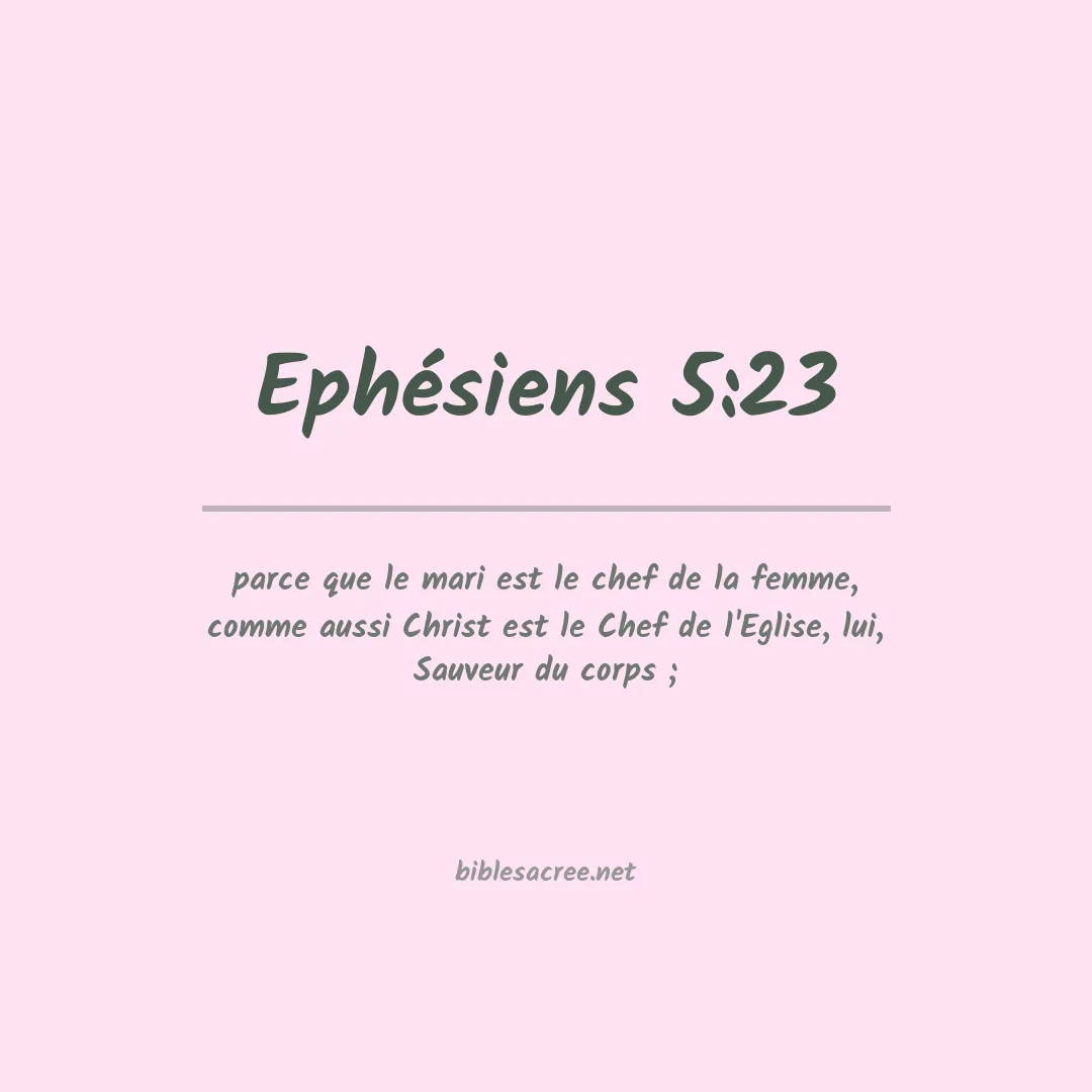 Ephésiens - 5:23