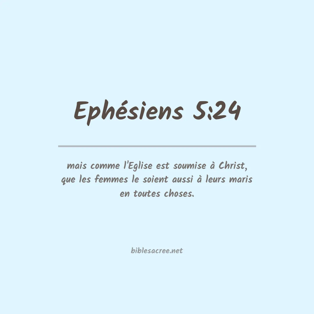 Ephésiens - 5:24