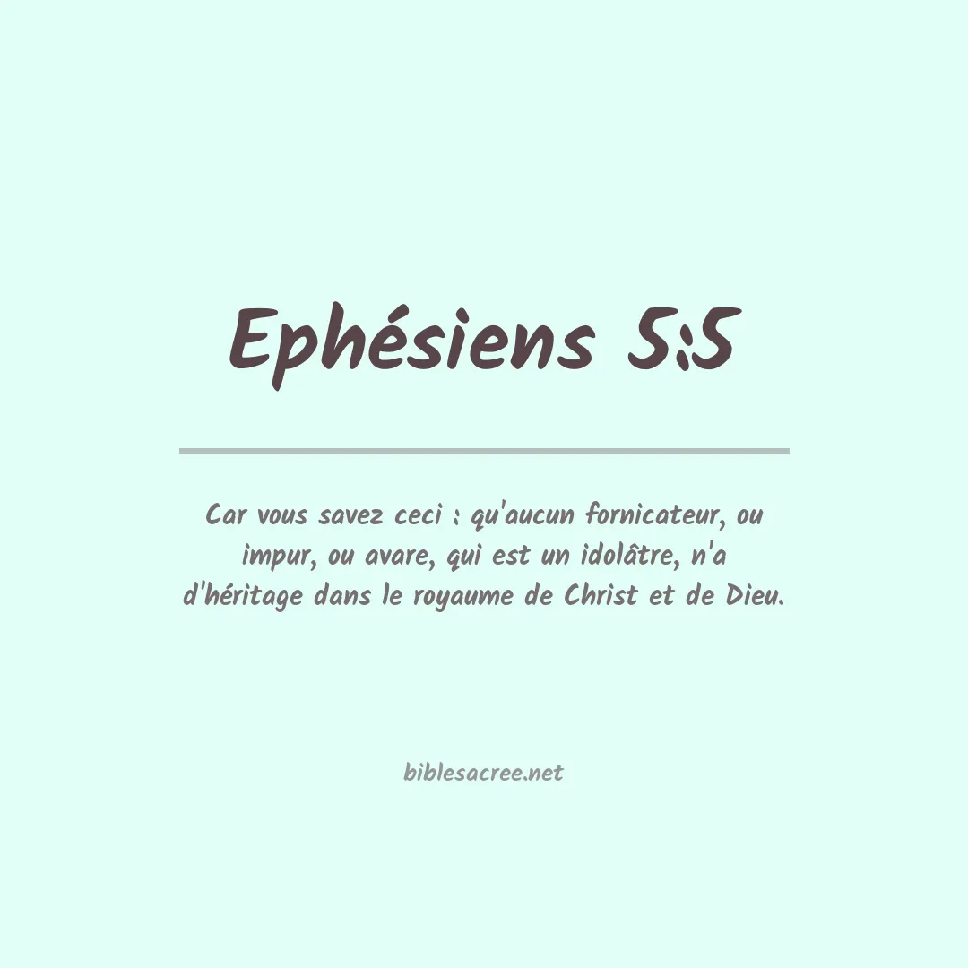 Ephésiens - 5:5