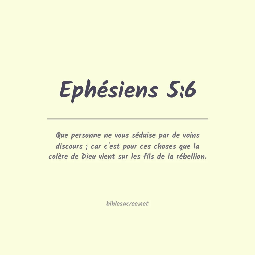 Ephésiens - 5:6