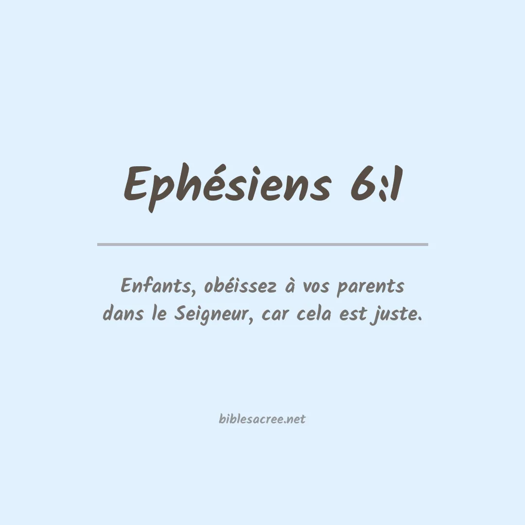 Ephésiens - 6:1