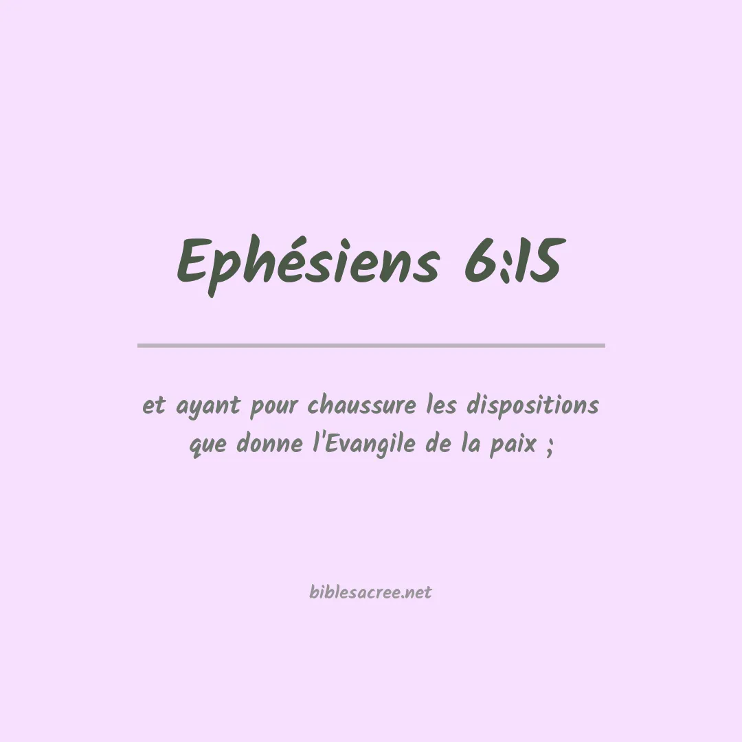 Ephésiens - 6:15