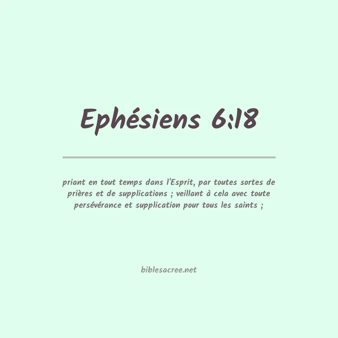 Ephésiens - 6:18