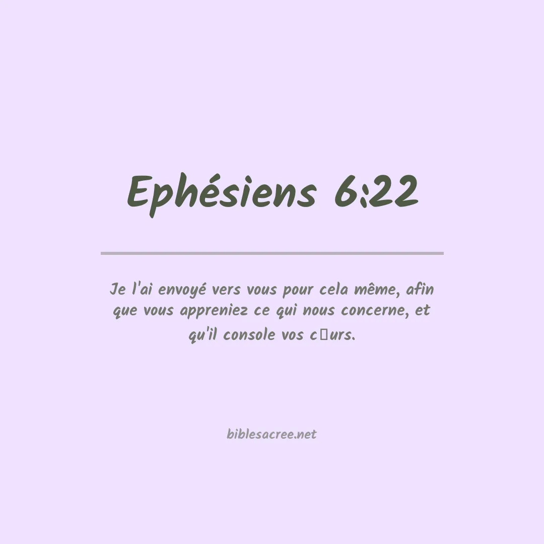 Ephésiens - 6:22