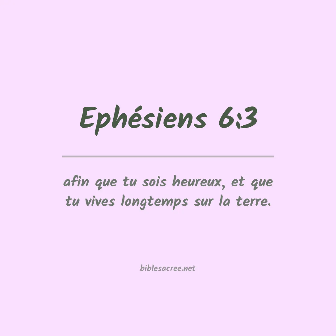 Ephésiens - 6:3