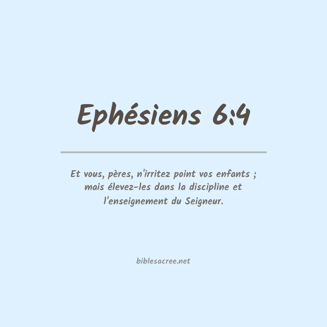 Ephésiens - 6:4
